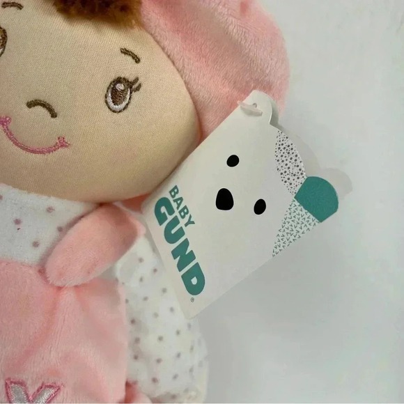 NWT GUND Baby My First Dolly, Plush Doll for Babies and Toddlers, Pink/White 13” - Picture 3 of 4